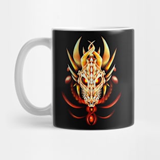 Demon skull dragon Mug